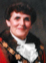 Picture of Cllr. Mrs. M.E. Prothero. Mayor of Llanelli 1990 - 91 
